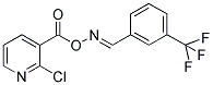 2-CHLORO-3-([(([3-(TRIFLUOROMETHYL)PHENYL]METHYLENE)AMINO)OXY]CARBONYL)PYRIDINE Struktur