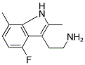 2-(4-FLUORO-2,7-DIMETHYL-1H-INDOL-3-YL)-ETHYLAMINE Struktur