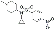 N-CYCLOPROPYL-N-(1-METHYLPIPERIDIN-4-YL)-4-NITROBENZENESULPHONAMIDE Struktur