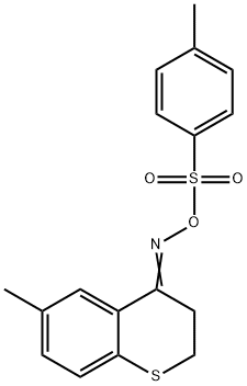 6-METHYL-4-(([(4-METHYLPHENYL)SULFONYL]OXY)IMINO)THIOCHROMANE Struktur