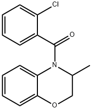 (2-CHLOROPHENYL)(3-METHYL-2,3-DIHYDRO-4H-1,4-BENZOXAZIN-4-YL)METHANONE Struktur