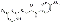 N-(4-METHOXYPHENYL)-2-[(6-METHYL-4-OXO-1,4-DIHYDROPYRIMIDIN-2-YL)THIO]ACETAMIDE Struktur