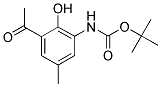 3-N-BOC-AMINO-2-HYDROXY-6-METHYL ACETOPHENONE Struktur