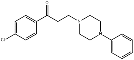 1-(4-CHLOROPHENYL)-3-(4-PHENYLPIPERAZINO)-1-PROPANONE Struktur