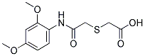 [(2,4-DIMETHOXY-PHENYLCARBAMOYL)-METHYLSULFANYL]-ACETIC ACID Struktur