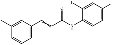 N-(2,4-DIFLUOROPHENYL)-3-(3-METHYLPHENYL)ACRYLAMIDE Struktur