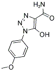 5-HYDROXY-1-(4-METHOXYPHENYL)-1H-1,2,3-TRIAZOLE-4-CARBOXAMIDE Struktur