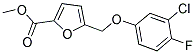 5-(3-CHLORO-4-FLUORO-PHENOXYMETHYL)-FURAN-2-CARBOXYLIC ACID METHYL ESTER Struktur