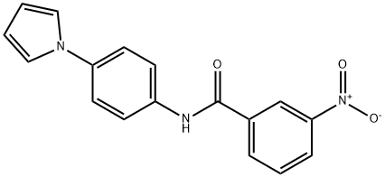 3-NITRO-N-[4-(1H-PYRROL-1-YL)PHENYL]BENZENECARBOXAMIDE Struktur