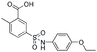 5-(4-ETHOXY-PHENYLSULFAMOYL)-2-METHYL-BENZOIC ACID Struktur