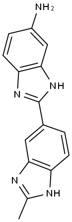 2'-METHYL-3 H ,1' H-[2,5']BIBENZOIMIDAZOLYL-5-YLAMINE Struktur