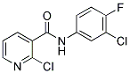 2-CHLORO-N-(3-CHLORO-4-FLUOROPHENYL)NICOTINAMIDE Struktur