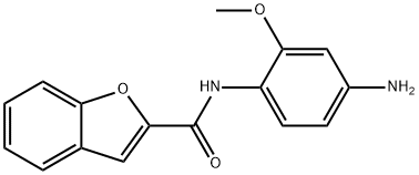 BENZOFURAN-2-CARBOXYLIC ACID (4-AMINO-2-METHOXY-PHENYL)-AMIDE Struktur