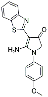 5-AMINO-4-BENZOTHIAZOL-2-YL-1-(4-METHOXY-PHENYL)-1,2-DIHYDRO-PYRROL-3-ONE Struktur