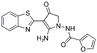 FURAN-2-CARBOXYLIC ACID (5-AMINO-4-BENZOTHIAZOL-2-YL-3-OXO-2,3-DIHYDRO-PYRROL-1-YL)-AMIDE Struktur