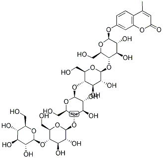 4-METHYLUMBELLIFERYL BETA-D-CELLOPENTOSIDE Struktur