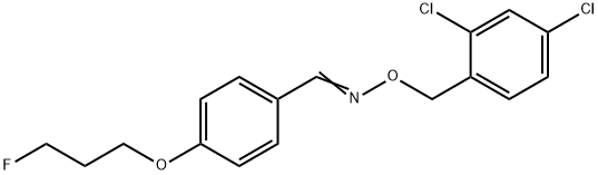 4-(3-FLUOROPROPOXY)BENZENECARBALDEHYDE O-(2,4-DICHLOROBENZYL)OXIME Struktur