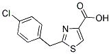 2-(4-CHLOROBENZYL)-1,3-THIAZOLE-4-CARBOXYLIC ACID Struktur