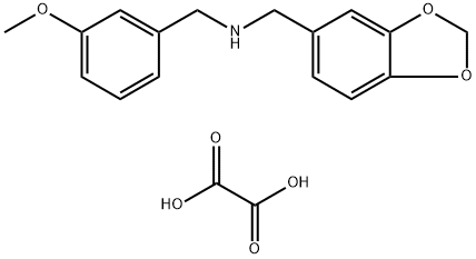 BENZO[1,3]DIOXOL-5-YLMETHYL-(3-METHOXY-BENZYL)-AMINE OXALATE Struktur