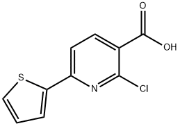 2-CHLORO-6-THIEN-2-YLNICOTINIC ACID Struktur