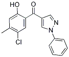 1-PHENYL-4(5-CHLORO-2-HYDROXY-4-METHYLBENZOYL)PYRAZOLE Struktur