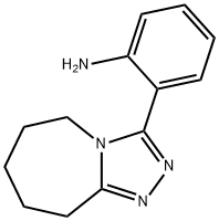 2-(6,7,8,9-TETRAHYDRO-5H-[1,2,4]TRIAZOLO[4,3-A]AZEPIN-3-YL)-PHENYLAMINE Struktur