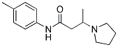 N-(4-METHYLPHENYL)-3-(1-PYRROLIDINYL)BUTANAMIDE Struktur