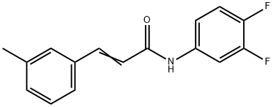 N-(3,4-DIFLUOROPHENYL)-3-(3-METHYLPHENYL)ACRYLAMIDE Struktur