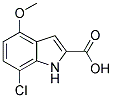 7-CHLORO-4-METHOXY-1H-INDOLE-2-CARBOXYLIC ACID Struktur