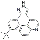 4-[3-(4-TERT-BUTYLPHENYL)-1H-PYRAZOL-4-YL]QUINOLINE Struktur