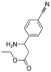 3-AMINO-3-(4-CYANO-PHENYL)-PROPIONIC ACID ETHYL ESTER Struktur