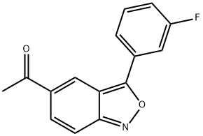 1-[3-(3-FLUOROPHENYL)-2,1-BENZISOXAZOL-5-YL]-1-ETHANONE Struktur