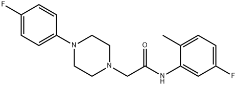 N-(5-FLUORO-2-METHYLPHENYL)-2-[4-(4-FLUOROPHENYL)PIPERAZINO]ACETAMIDE Struktur