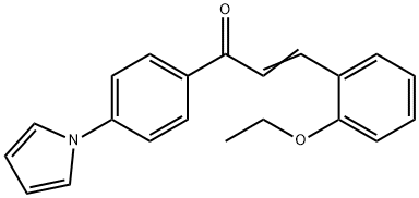 (E)-3-(2-ETHOXYPHENYL)-1-[4-(1H-PYRROL-1-YL)PHENYL]-2-PROPEN-1-ONE Struktur