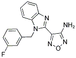 4-[1-(3-FLUOROBENZYL)-1H-BENZIMIDAZOL-2-YL]-1,2,5-OXADIAZOL-3-AMINE Struktur