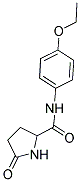 5-OXO-PYRROLIDINE-2-CARBOXYLIC ACID (4-ETHOXY-PHENYL)-AMIDE Struktur