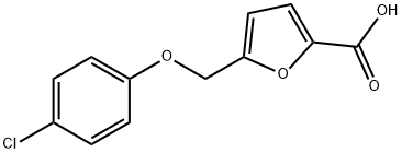 5-(4-CHLORO-PHENOXYMETHYL)-FURAN-2-CARBOXYLIC ACID Struktur