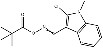 2-CHLORO-3-(([(2,2-DIMETHYLPROPANOYL)OXY]IMINO)METHYL)-1-METHYL-1H-INDOLE Struktur