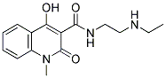 4-HYDROXY-1-METHYL-2-OXO-1,2-DIHYDRO-QUINOLINE-3-CARBOXYLIC ACID (2-ETHYLAMINO-ETHYL)-AMIDE Struktur