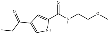 N-(2-METHOXYETHYL)-4-PROPIONYL-1H-PYRROLE-2-CARBOXAMIDE Struktur