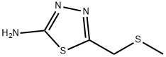 5-METHYLSULFANYLMETHYL-[1,3,4]THIADIAZOL-2-YLAMINE Struktur