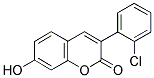 3(2'-CHLOROPHENYL)-7-HYDROXYCOUMARIN Struktur