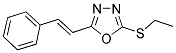 2-(ETHYLSULFANYL)-5-[(E)-2-PHENYLETHENYL]-1,3,4-OXADIAZOLE Struktur