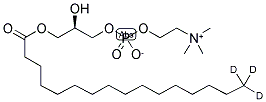 L-ALPHA-LYSOPHOSPHATIDYL-CHOLINE-PALMITOYL-D3 Struktur