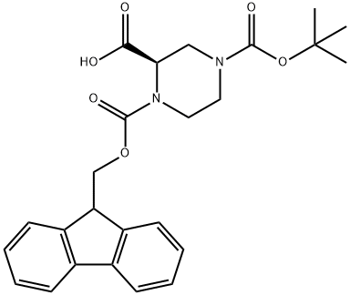 (R)-1-(((9H-FLUOREN-9-YL)METHOXY)CARBONYL)-4-(TERT-BUTOXYCARBONYL)PIPERAZINE-2-CARBOXYLIC ACID