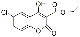 6-CHLORO-4-HYDROXY-2-OXO-2H-CHROMENE-3-CARBOXYLIC ACID ETHYL ESTER Struktur