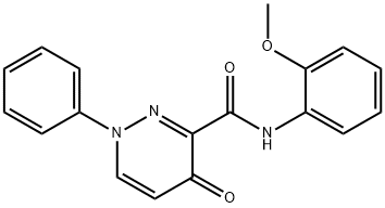 N-(2-METHOXYPHENYL)-4-OXO-1-PHENYL-1,4-DIHYDRO-3-PYRIDAZINECARBOXAMIDE Struktur