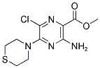 METHYL 3-AMINO-6-CHLORO-5-(1,4-THIAZINAN-4-YL)PYRAZINE-2-CARBOXYLATE Struktur