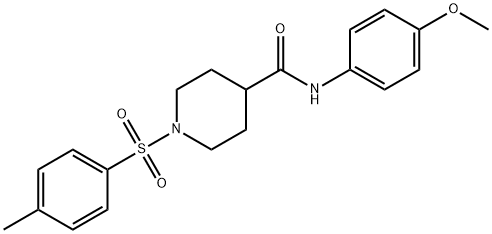 N-(4-METHOXYPHENYL)-1-[(4-METHYLPHENYL)SULFONYL]-4-PIPERIDINECARBOXAMIDE Struktur