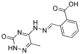 2-[(6-METHYL-3-OXO-2,3-DIHYDRO-[1,2,4]TRIAZIN-5-YL)-HYDRAZONOMETHYL]-BENZOIC ACID Struktur